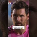 Lionel Messi buries penalty kick 🎯 #InterMiami #LeaguesCup #Messi