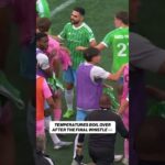 Temperatures HOT after Leagues Cup Final between Seattle and Inter Miami 🔥 #soccer #intermiami